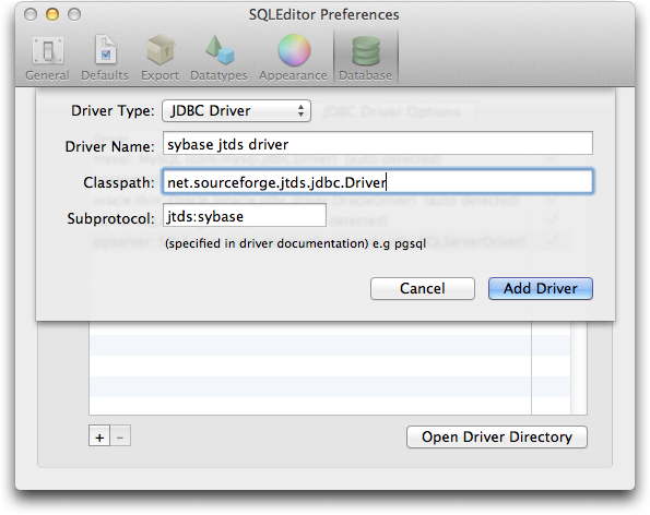 net.sourceforge.jtds.jdbc.driver jar file